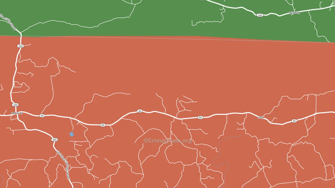 Lodi, AR Map of Vehicle Theft Rates