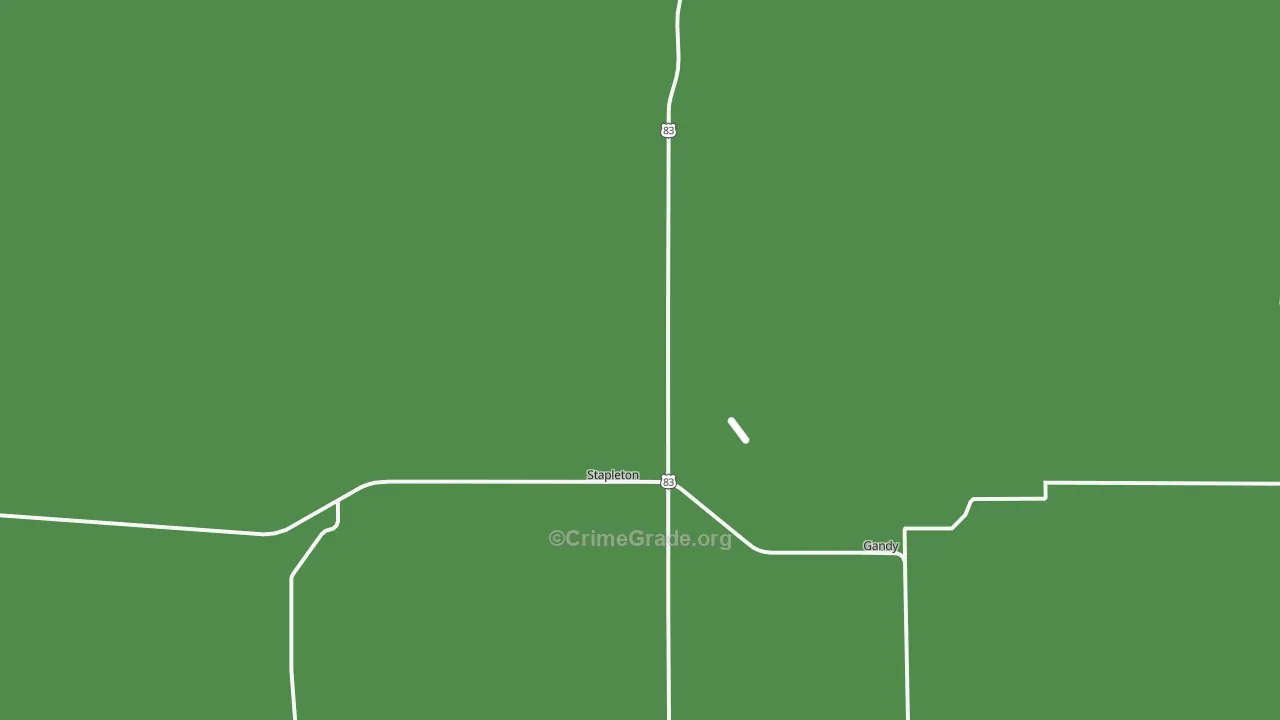 Logan County, NE Map of Vehicle Theft Rates