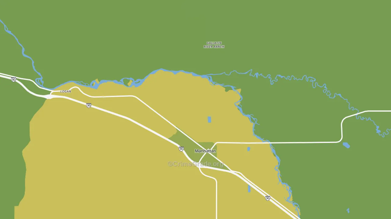 Logan, MT Map of Vehicle Theft Rates