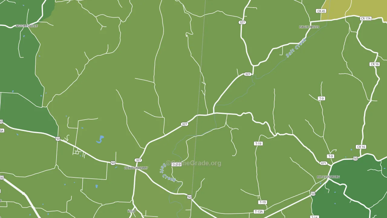 Londonderry, OH Map of Vehicle Theft Rates