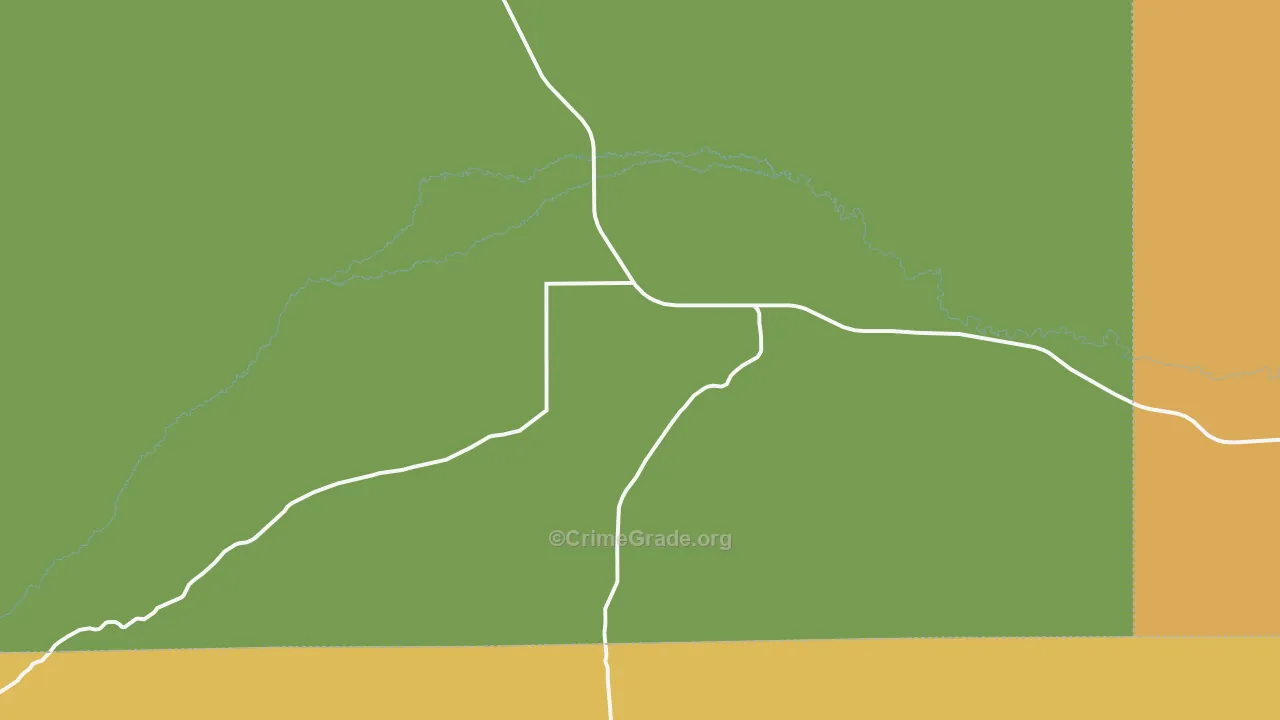 Lonetree, WY Map of Vehicle Theft Rates