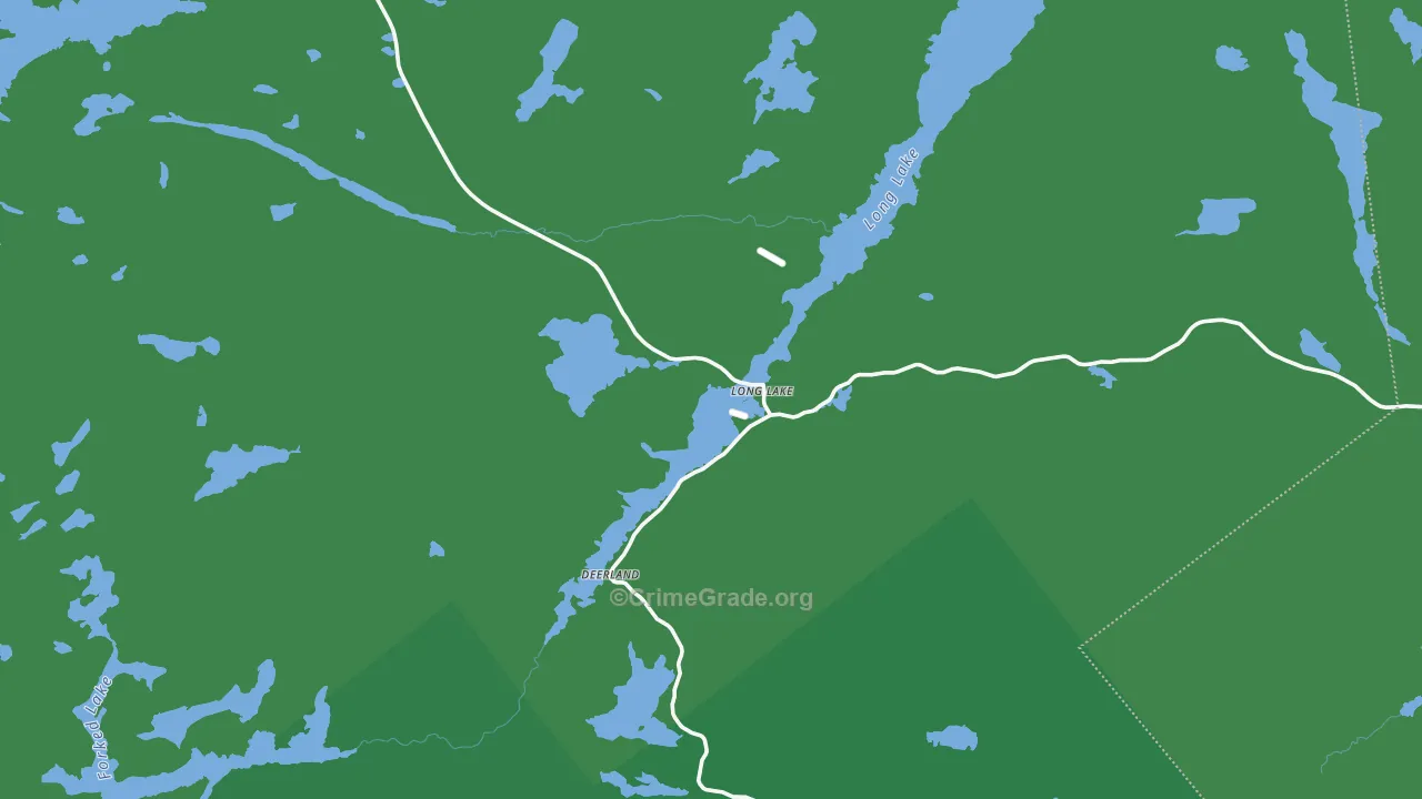 Long Lake, NY Map of Vehicle Theft Rates