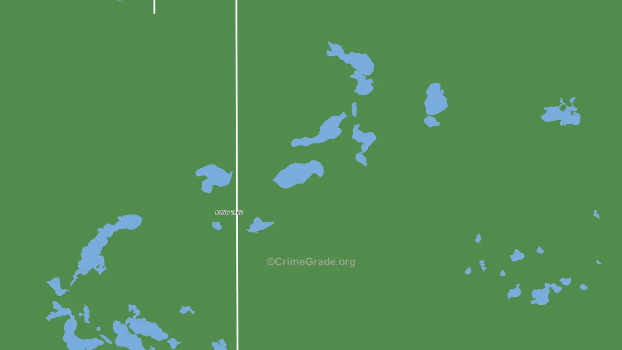 Long Lake, SD Map of Vehicle Theft Rates