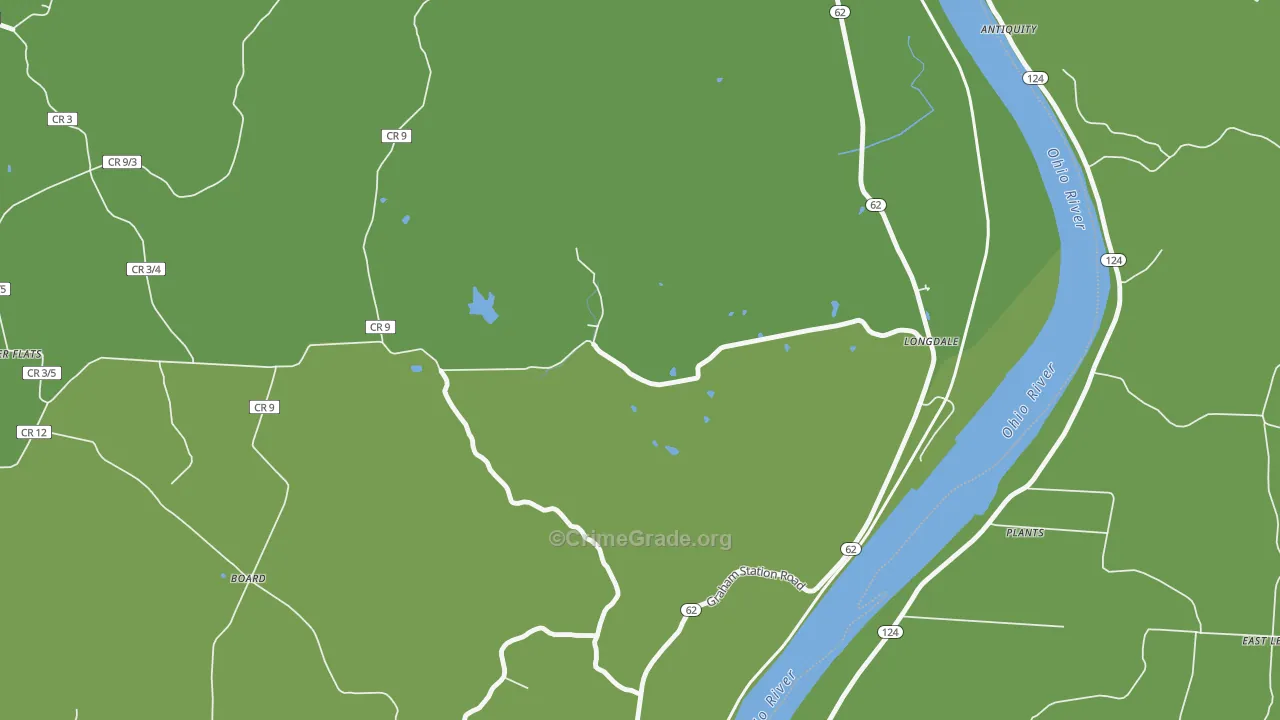 Longdale, WV Map of Vehicle Theft Rates