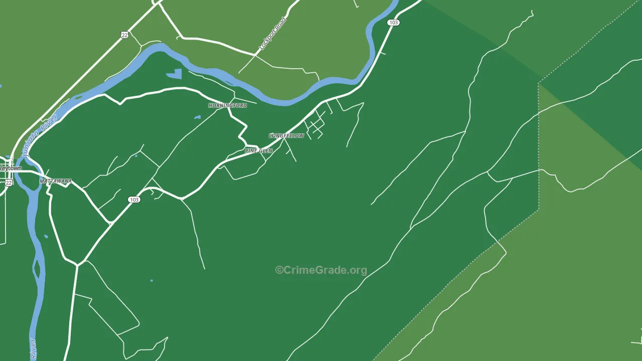 Longfellow, PA Map of Vehicle Theft Rates