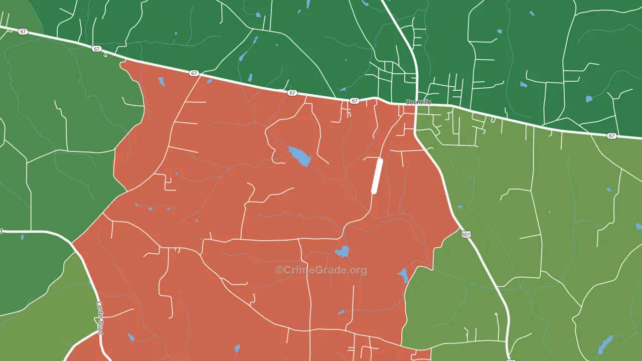 Longtown, NC Map of Vehicle Theft Rates
