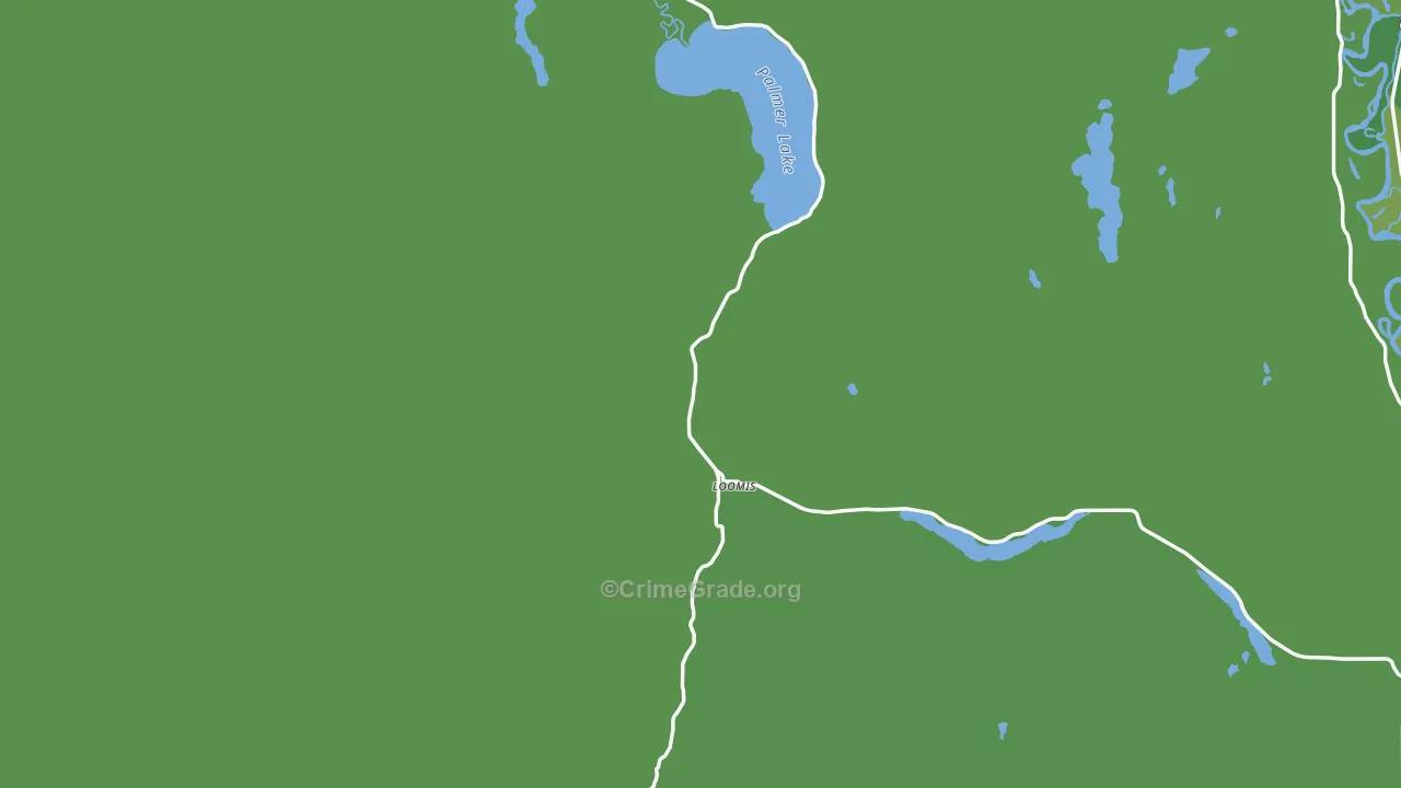 Loomis, WA Map of Vehicle Theft Rates
