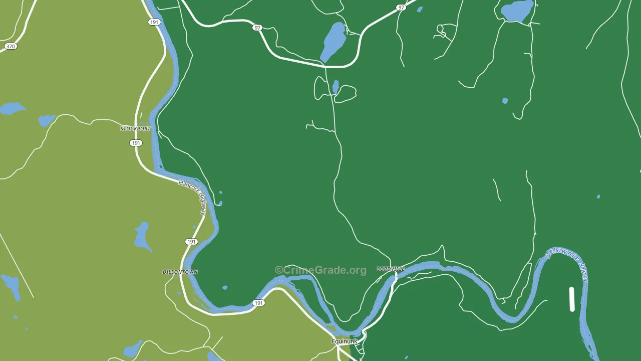Lordville, NY Map of Vehicle Theft Rates