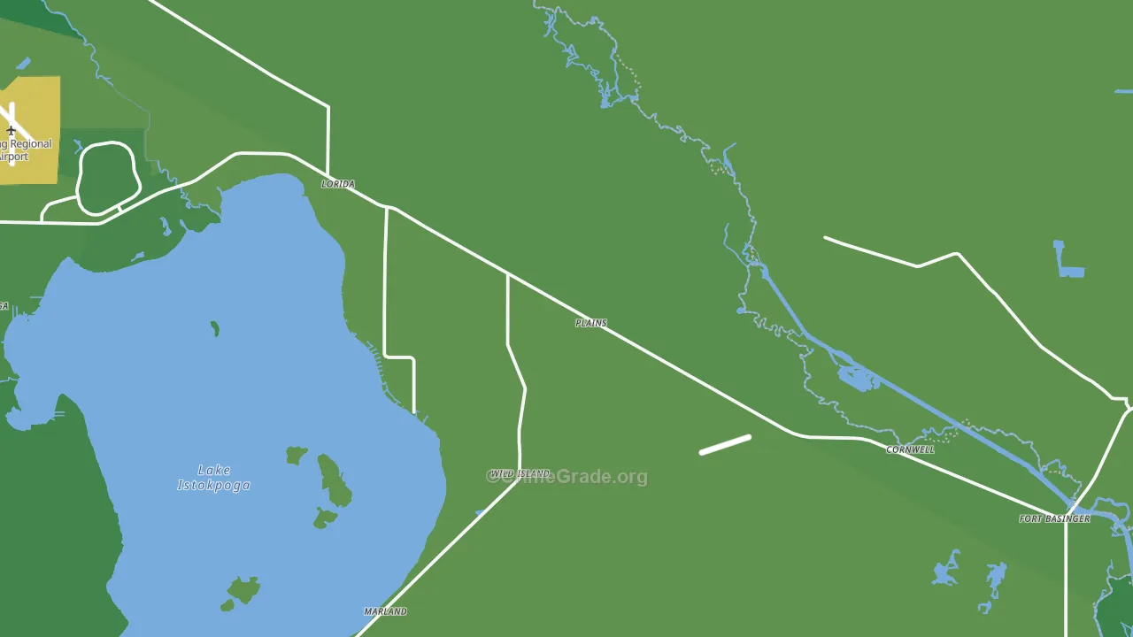 Lorida, FL Map of Vehicle Theft Rates