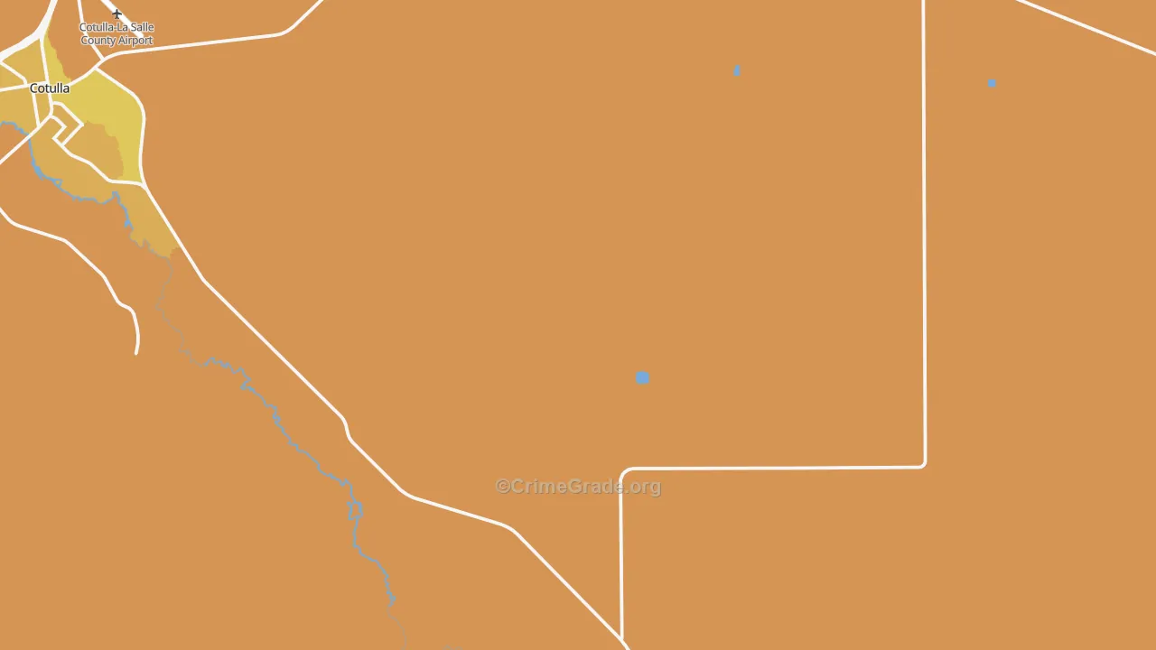 Los Angeles, TX Map of Vehicle Theft Rates