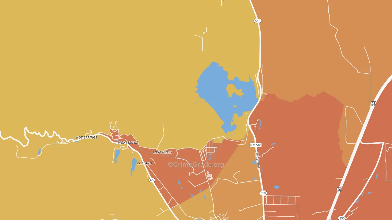 Los Vigiles, NM Map of Vehicle Theft Rates