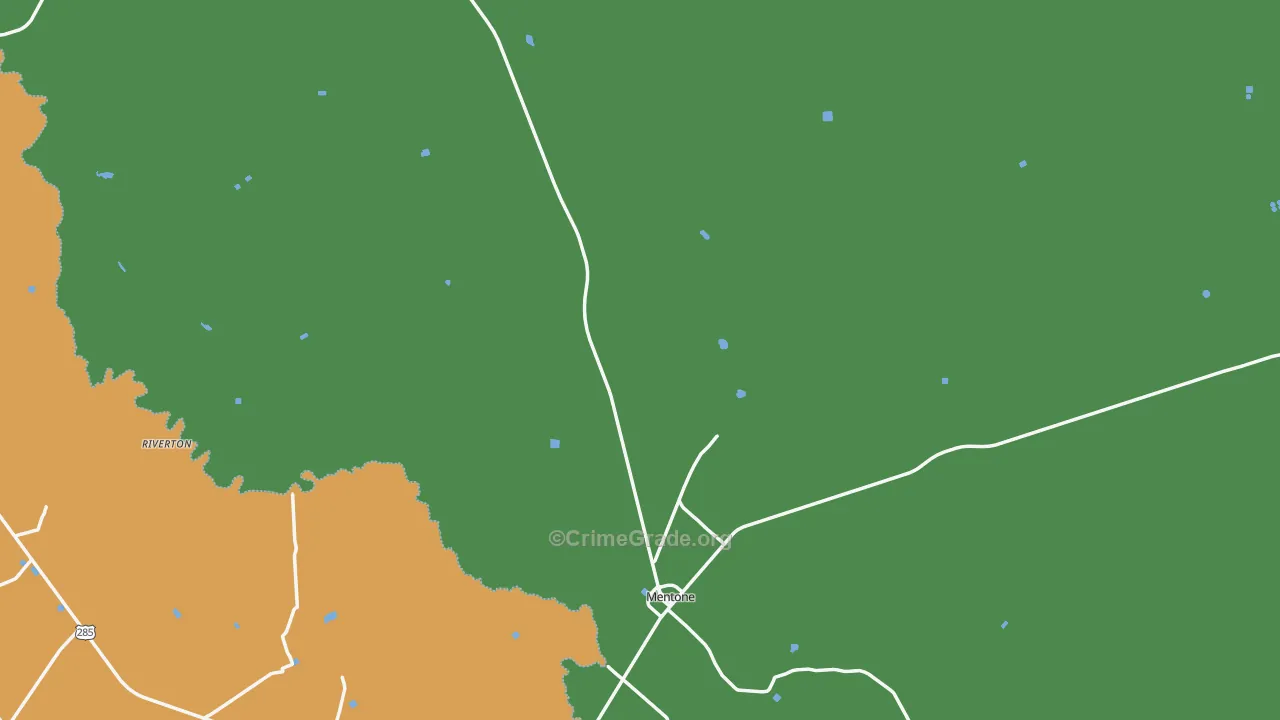 Loving County, TX Map of Vehicle Theft Rates