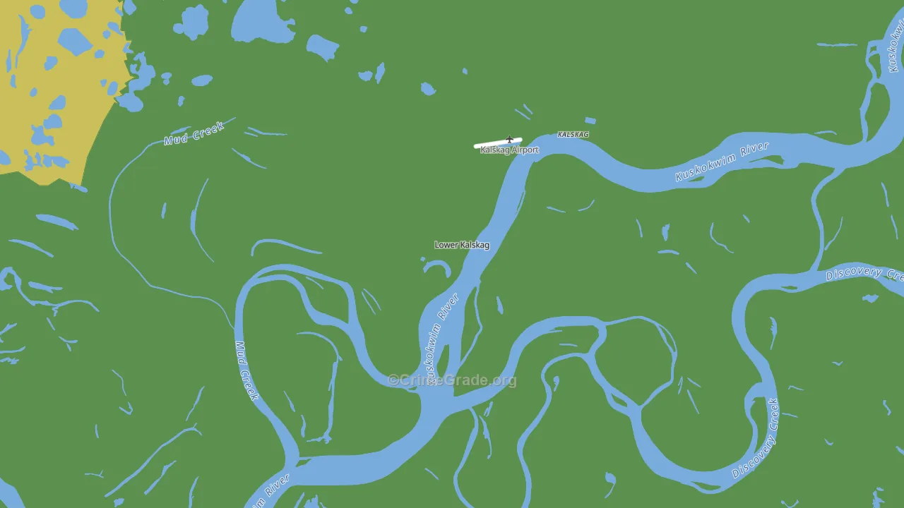 Lower Kalskag, AK Map of Vehicle Theft Rates