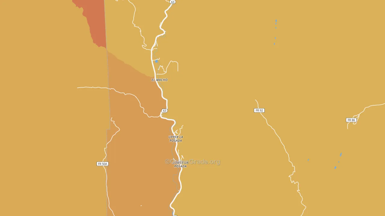 Lower La Posada, NM Map of Vehicle Theft Rates