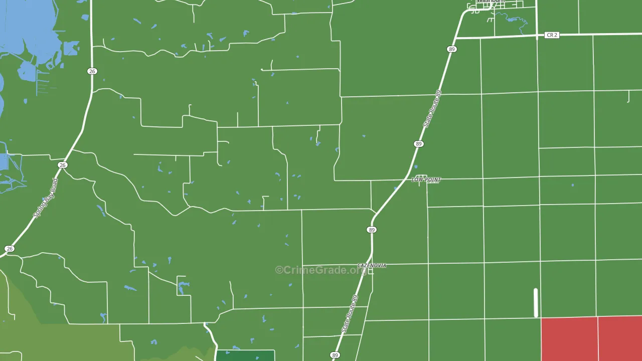 Lowpoint, IL Map of Vehicle Theft Rates