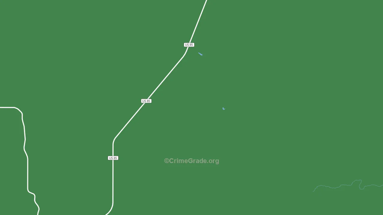 Ludlow, SD Map of Vehicle Theft Rates