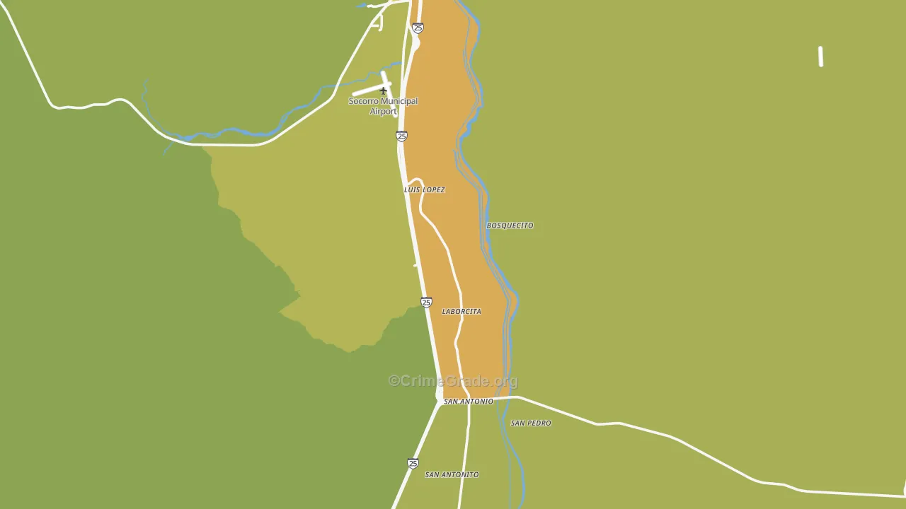 Luis Lopez, NM Map of Vehicle Theft Rates