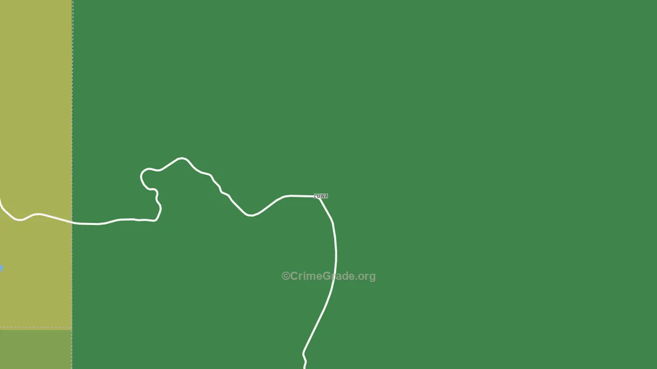 Luna, NM Map of Vehicle Theft Rates