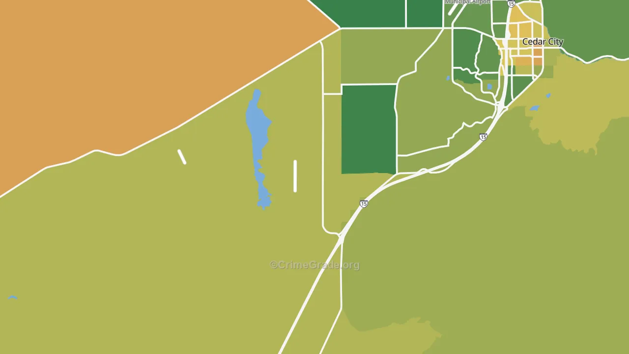 Lund, UT Map of Vehicle Theft Rates
