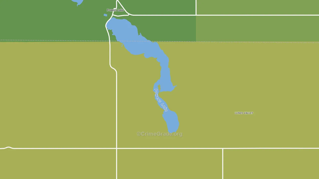 Lunds Valley, ND Map of Vehicle Theft Rates