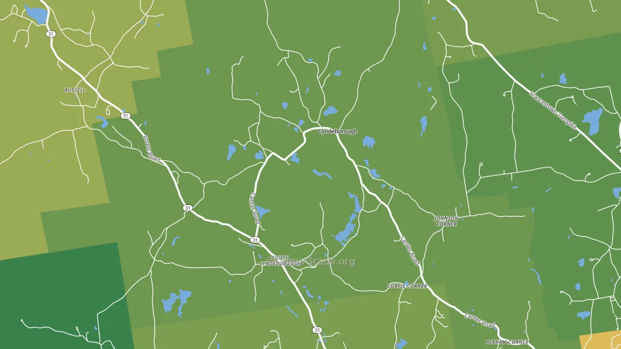 Lyndeborough, NH Map of Vehicle Theft Rates