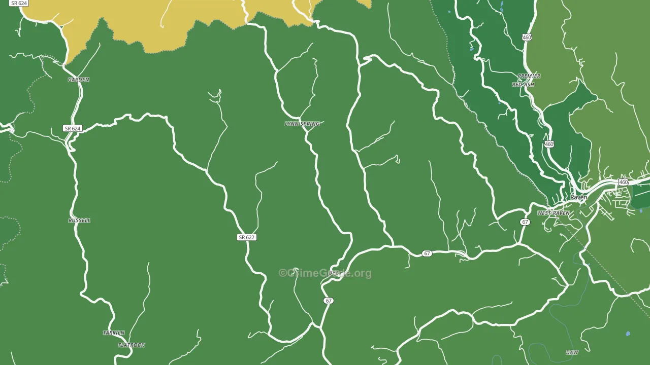 Lynn Spring, VA Map of Vehicle Theft Rates
