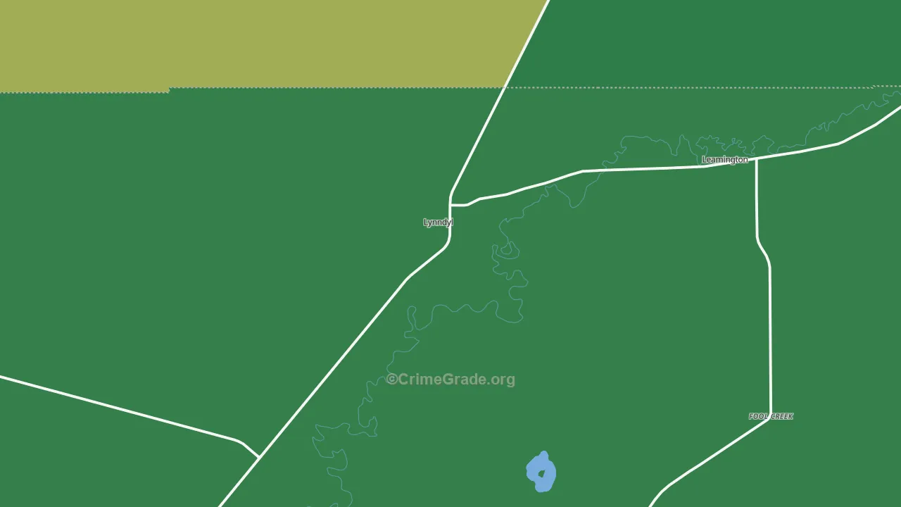 Lynndyl, UT Map of Vehicle Theft Rates