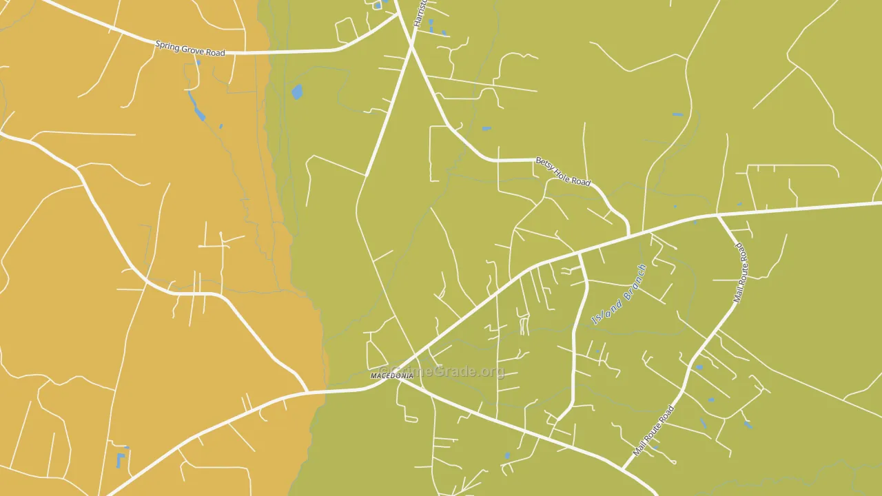 Macbeth, SC Map of Vehicle Theft Rates