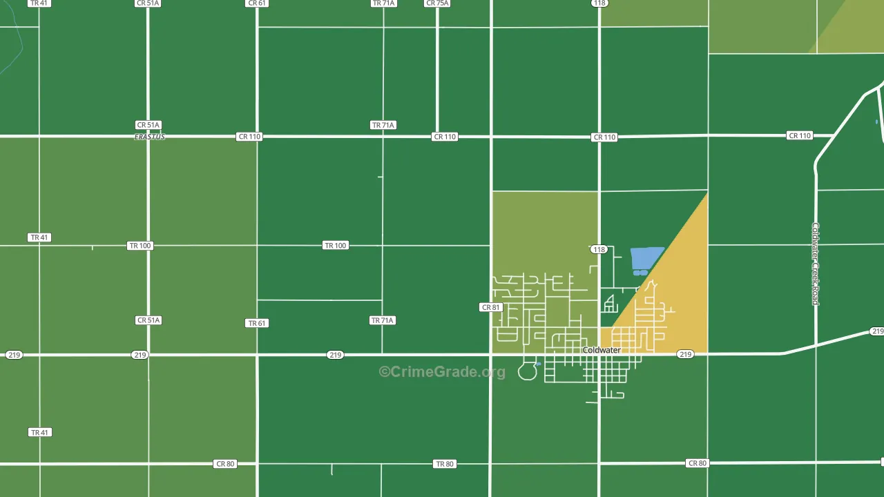 Macedon, OH Map of Vehicle Theft Rates