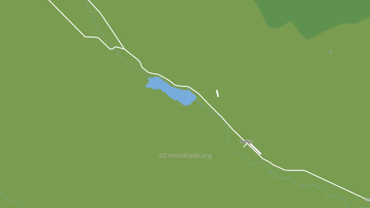 Mackay, ID Map of Vehicle Theft Rates