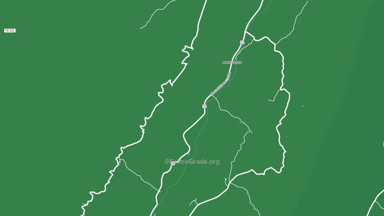 Macksville, WV Map of Vehicle Theft Rates