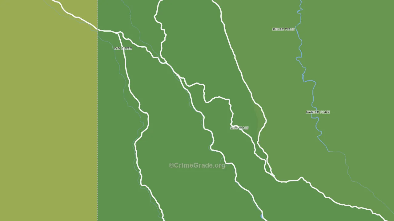 Mad River, CA Map of Vehicle Theft Rates