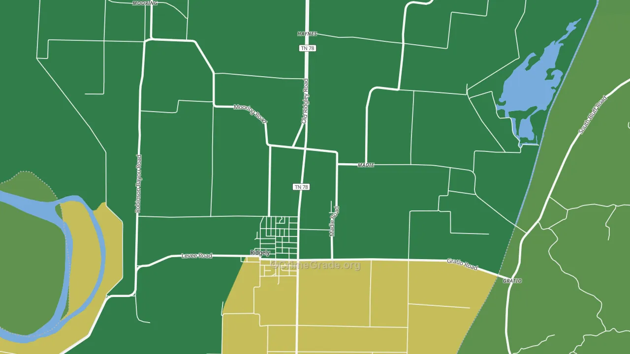 Madie, TN Map of Vehicle Theft Rates