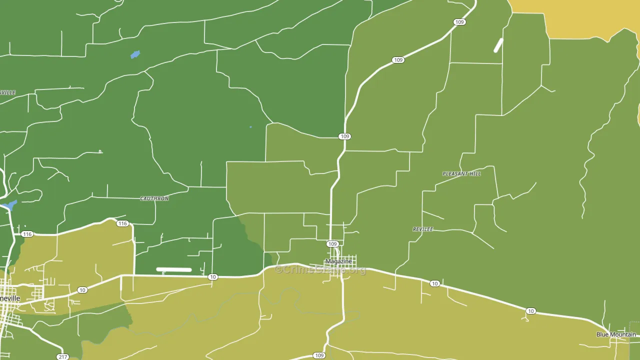 Magazine, AR Map of Vehicle Theft Rates