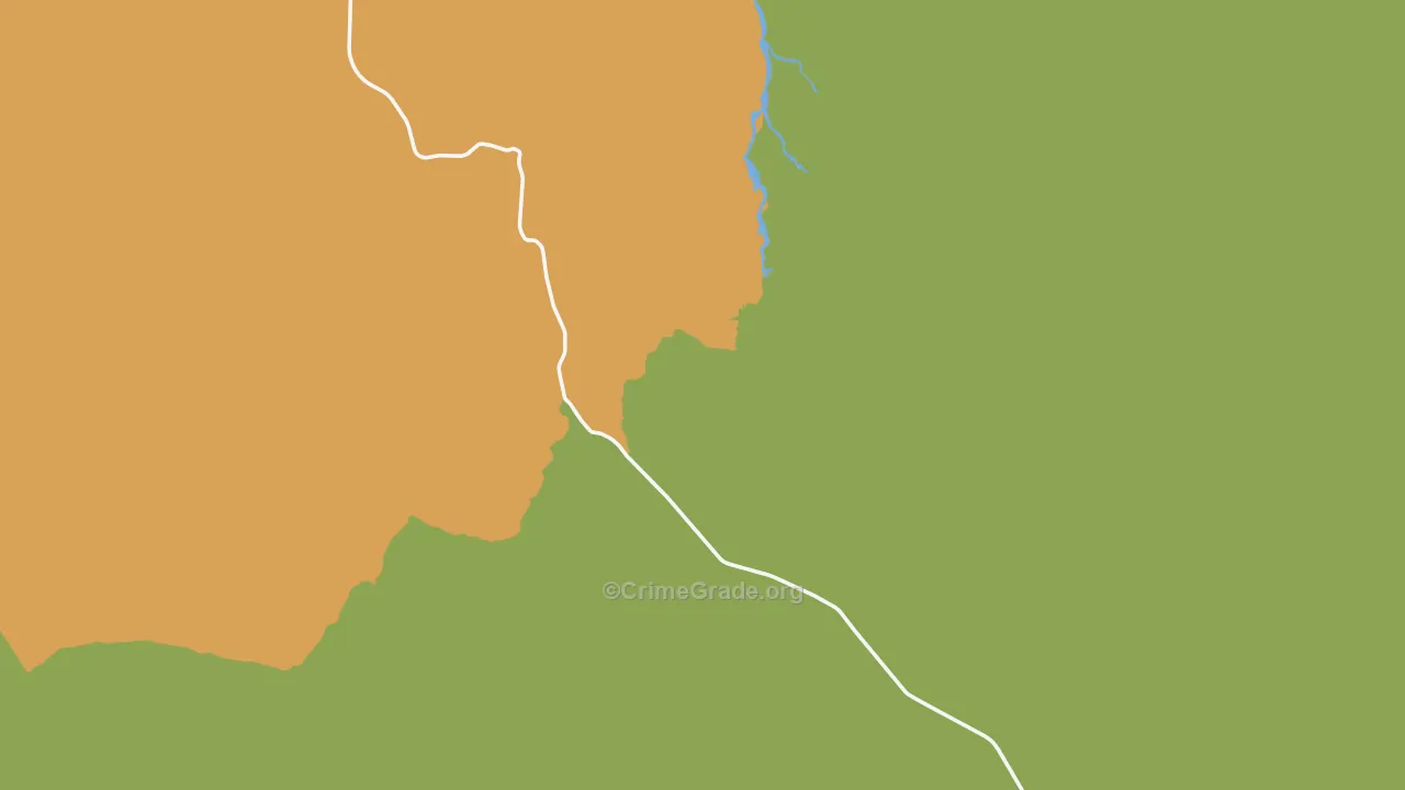 Magdalena, NM Map of Vehicle Theft Rates