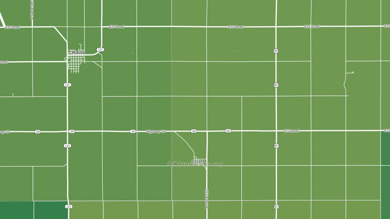 Magnet, NE Map of Vehicle Theft Rates