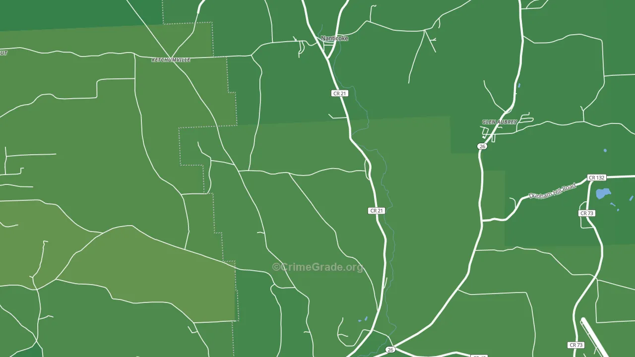 Maine, NY Map of Vehicle Theft Rates