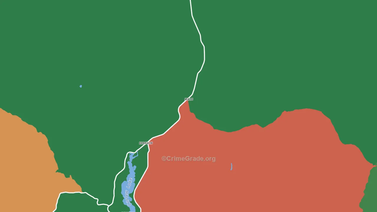 Malo, WA Map of Vehicle Theft Rates