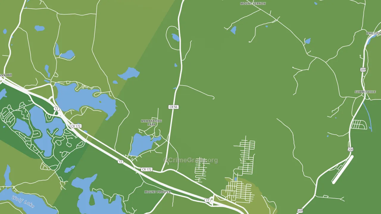 Mamakating Park, NY Map of Vehicle Theft Rates