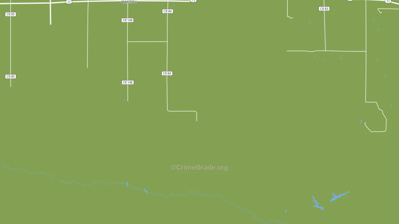 Manitou, MN Map of Vehicle Theft Rates
