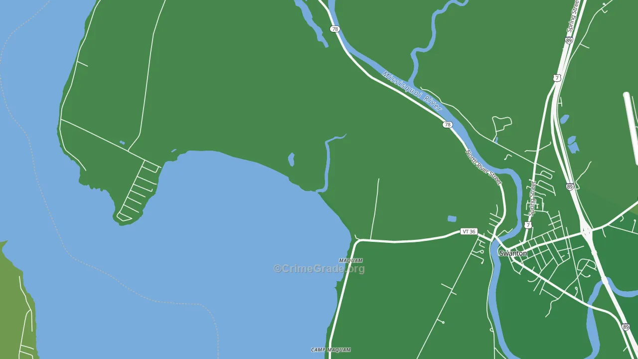Maquam, VT Map of Vehicle Theft Rates