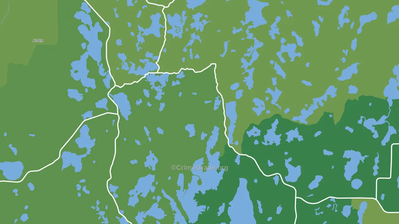 Marcell, MN Map of Vehicle Theft Rates