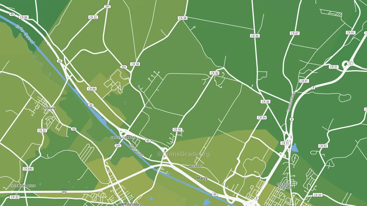 Marcy, NY Map of Vehicle Theft Rates