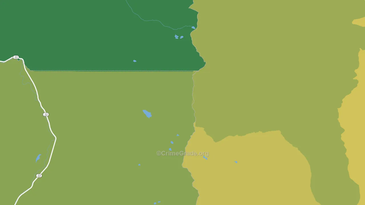 Marion Forks, OR Map of Vehicle Theft Rates