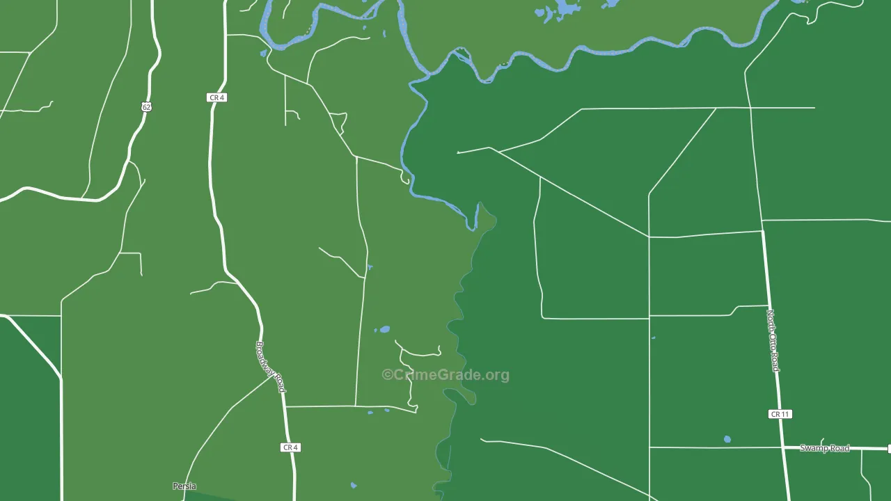Markhams, NY Map of Vehicle Theft Rates