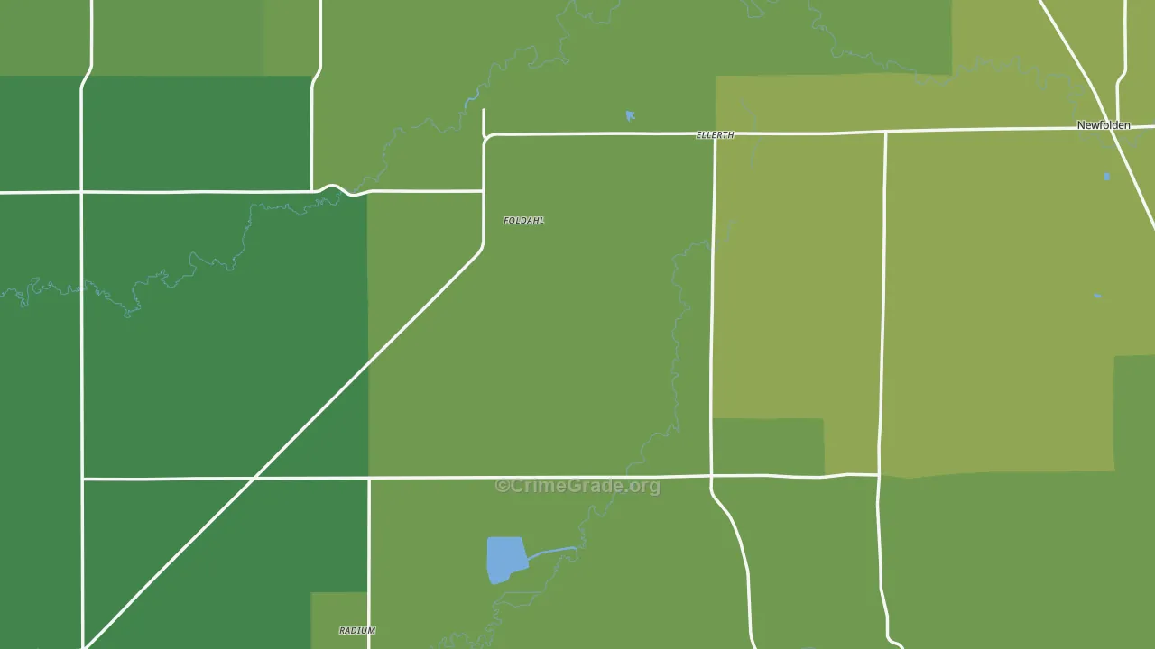 Marshall County, MN Map of Vehicle Theft Rates