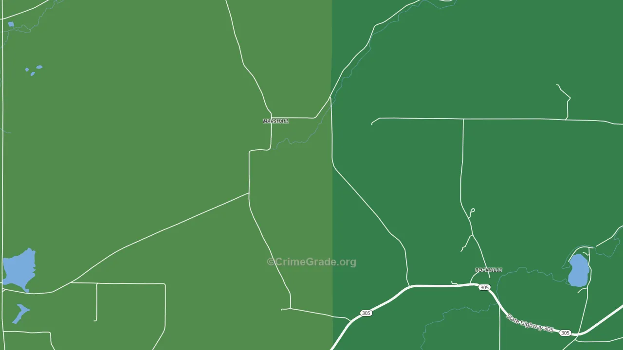Marshall, NY Map of Vehicle Theft Rates