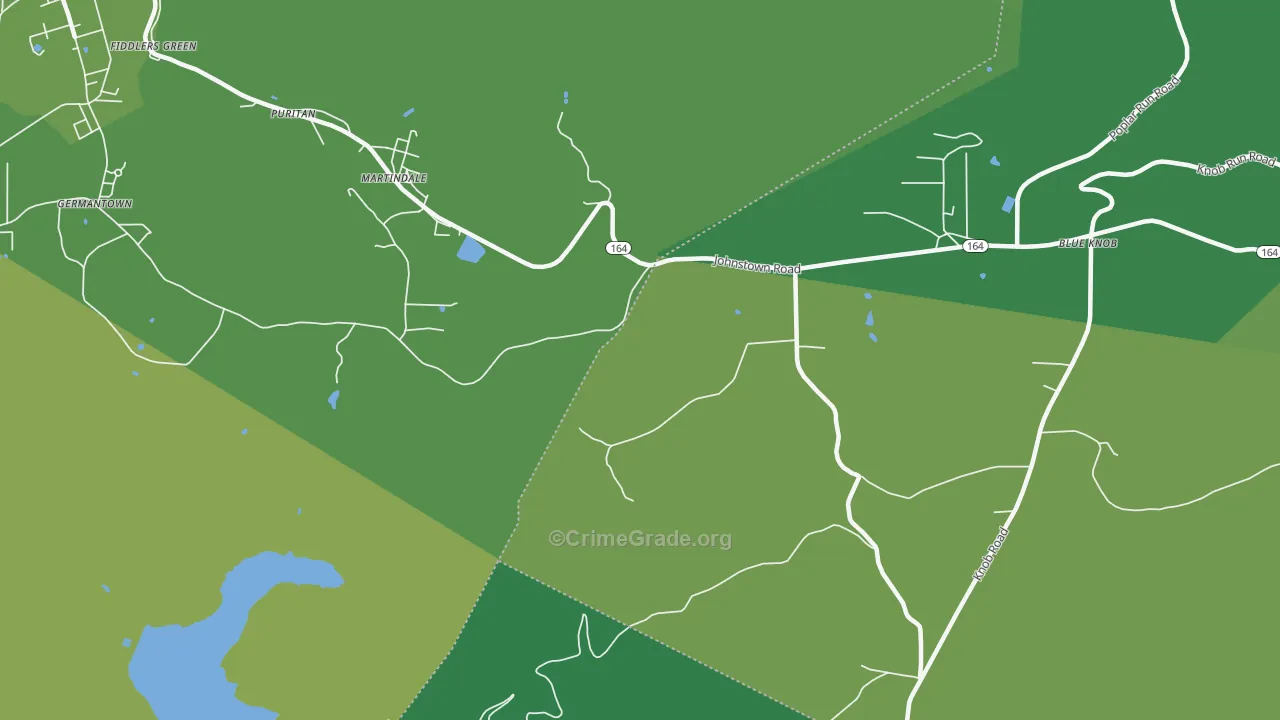 Martindale, PA Map of Vehicle Theft Rates