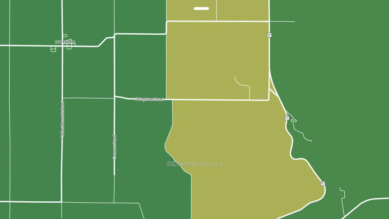 Maryhill, WA Map of Vehicle Theft Rates