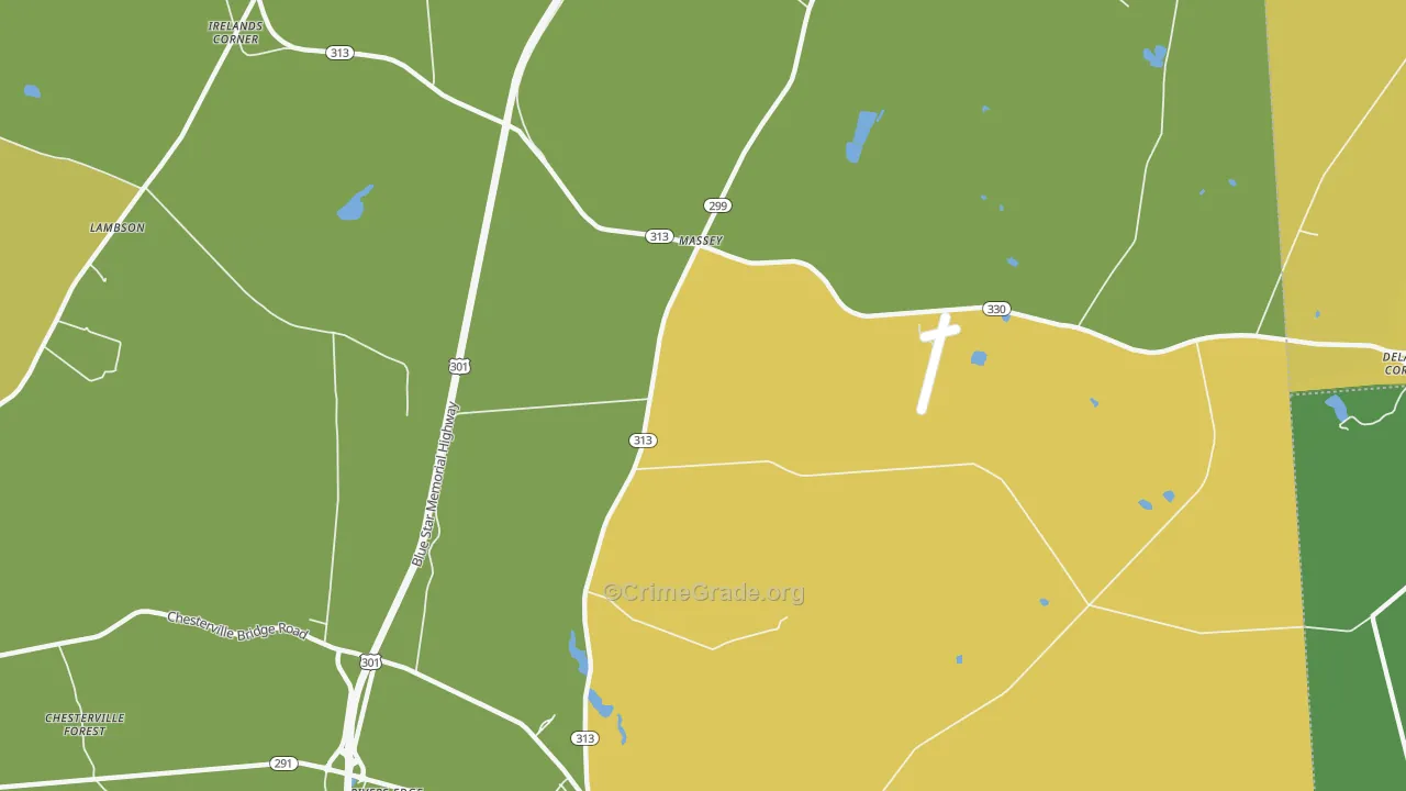 Massey, MD Map of Vehicle Theft Rates